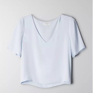 Aritzia Babaton blouse in Light Blue